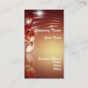 Orange Music Business Card