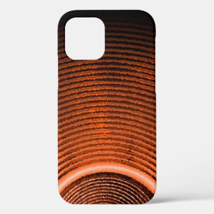 Orange music speaker and sound waves Case-Mate iPh iPhone 12 Case