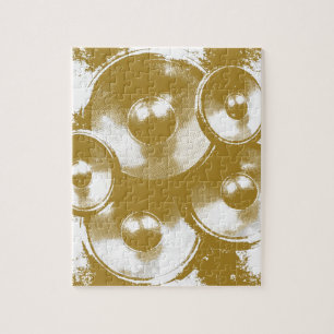Orange music speakers jigsaw puzzle