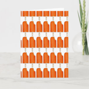 Orange n' Cream Creamsicle Popsicle Notecards
