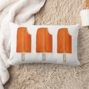 Orange n' Cream Ice Cream Creamsicle Popsicles Pop Lumbar Cushion