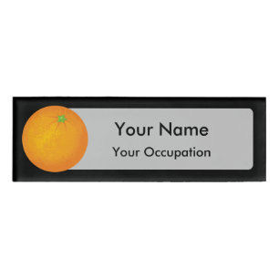 Orange Name Tag