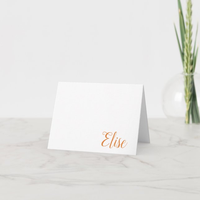 ORANGE, NAVY Auburn, Alabama Personalised Card (Front)