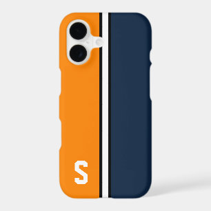 Orange & Navy Blue College Colours