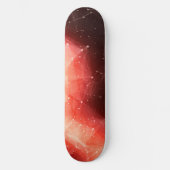 Orange Nebula Skateboard | Space Skateboard Deck (Front)