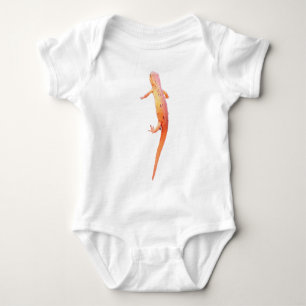 orange newt baby bodysuit