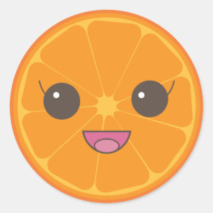 Orange Not Banana Classic Round Sticker