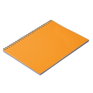 Orange Notebook Bold Minimal Spiral Journal