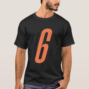 Orange Number 6 7 Funny Meme Halloween Matching Co T-Shirt