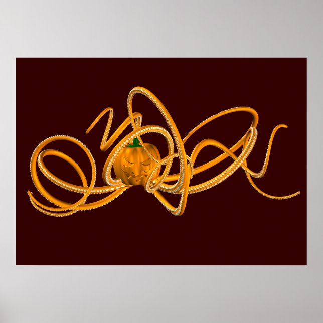 Orange Octopus Poster (Front)