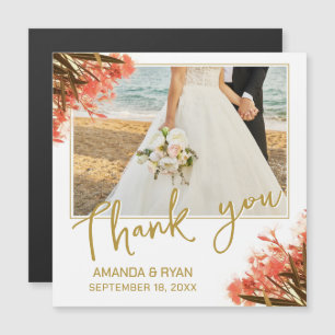 Orange Oleander Flowers Photo Thank you Wedding 