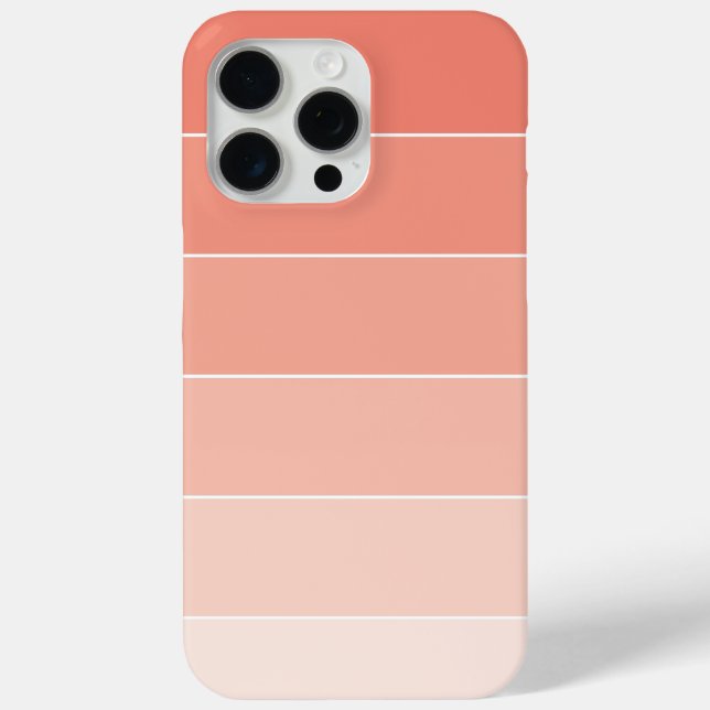 Orange Ombré Stripes Case-Mate iPhone Case (Back)