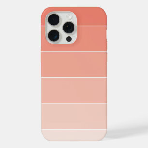Orange Ombré Stripes iPhone 15 Pro Max Case