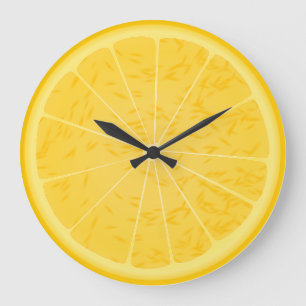 Orange or lemon slice clock