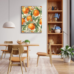 Orange Orchard – Hand-Drawn Citrus Fruit Poster