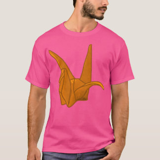 Orange Origami Crane T-Shirt