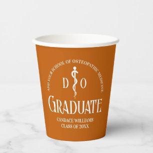 Orange Osteopathic Medical School Graduation Party Paper Cups