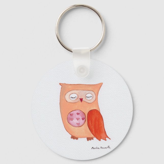 Orange owl key ring (Front)