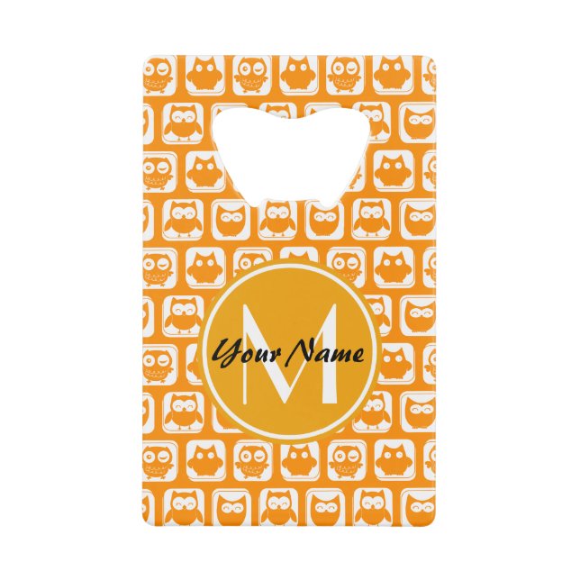 Orange Owls Custom Monogram (Front)