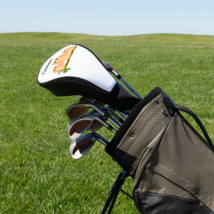 Orange Owls Design Personalised Golf Head Cover