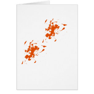Orange paint splash
