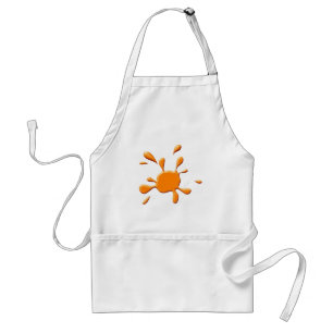 Orange Paint Splodge Standard Apron