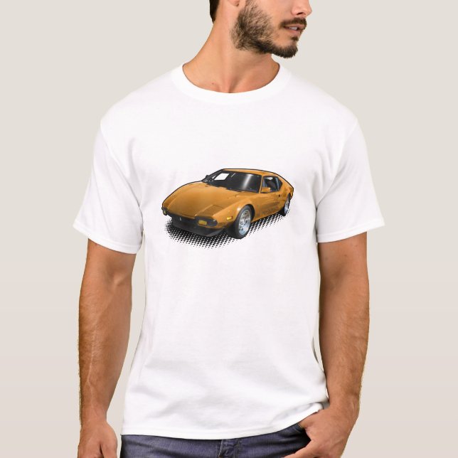 Orange Pantera on White T-Shirt (Front)