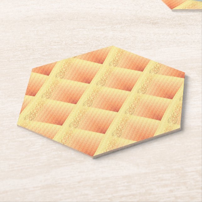 Orange Paper Coaster (Angled)