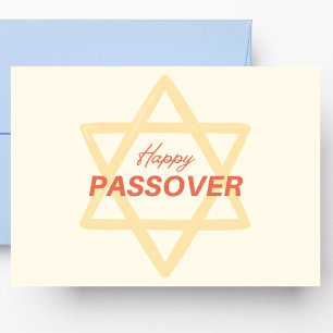 Orange Passover Postcard