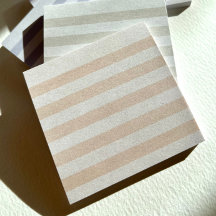 Orange Pastel Stripe Post-It Notes