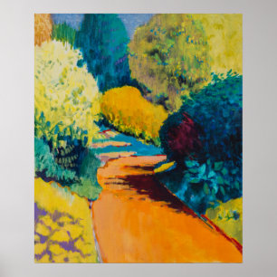 Orange Path Poster