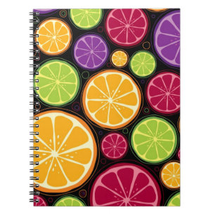 Orange pattern and background notebook