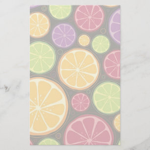 Orange pattern and background stationery