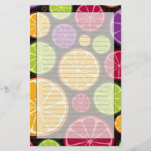 Orange pattern and background stationery