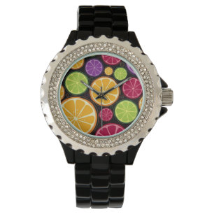 Orange pattern and background watch
