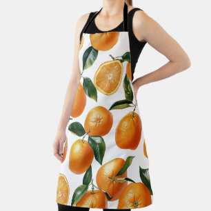 Orange Pattern Apron