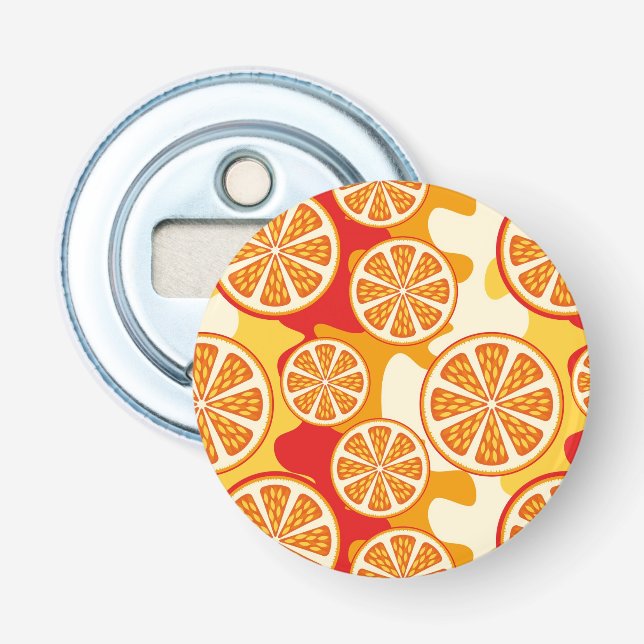 Orange pattern bottle opener (Front)