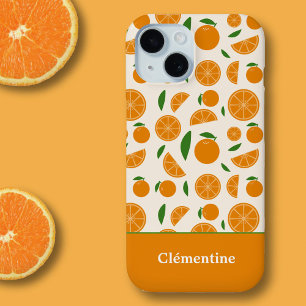 Orange Pattern  iPhone 15 Case