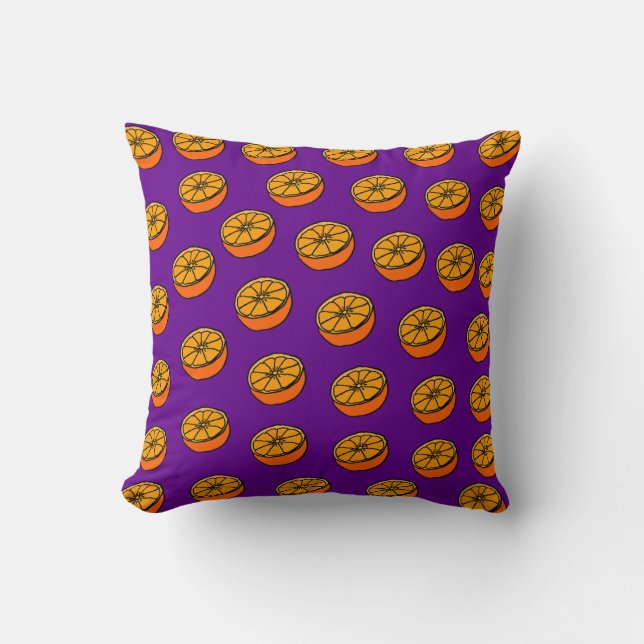 Orange Pattern Cushion (Front)