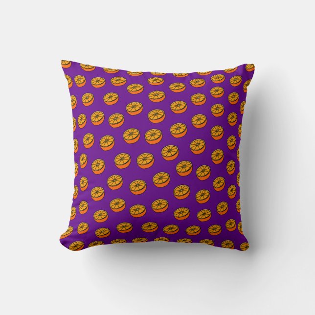 Orange Pattern Cushion (Front)