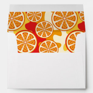 Orange pattern envelopes