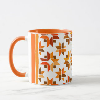 Orange pattern mug