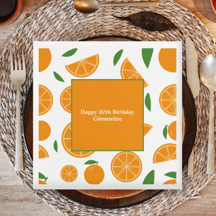 Orange Pattern  Napkin