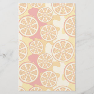 Orange pattern stationery
