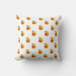 Orange Pattern Throw Pillow