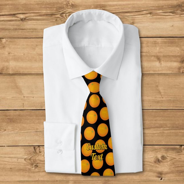 Orange Pattern Tie (Creator Uploaded)