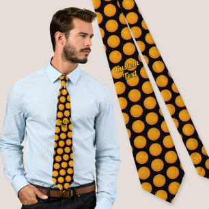 Orange Pattern Tie