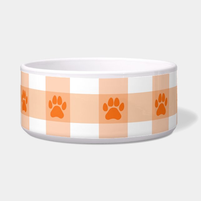 Orange Paw Print Pattern – Cute Pet Lover Design (Front)