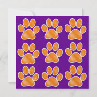 Orange Paw Prints - SRF