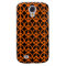 Orange Peace Sign Pattern